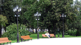 Landscaping the park area, Veliky Novgorod