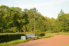 Saint Petersburg, Peterhof, square on Kalininskaya, 2025