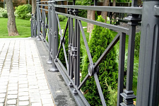 Fencing terrace and stairs to the customer from the Moscow region, 2019