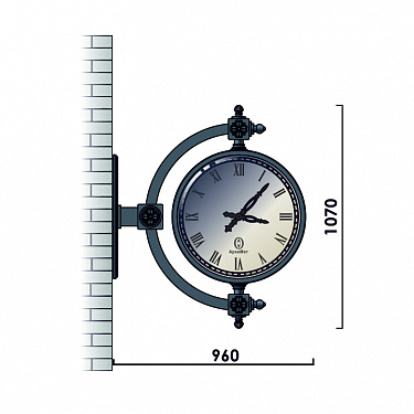 Street wall clocks К42-4.W01-05