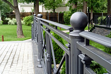 Fencing terrace and stairs to the customer from the Moscow region, 2019