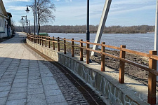 Lighting waterfront in Vladimir, 2020
