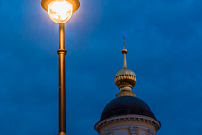 Historical lantern and-2 in Moscow, 2018