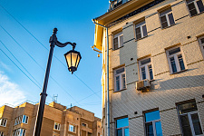 street lighting Tverskaya and Bolshaya Bronnaya, Moscow, 2018