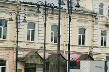 Supports under the contact network in Tomsk, 2019