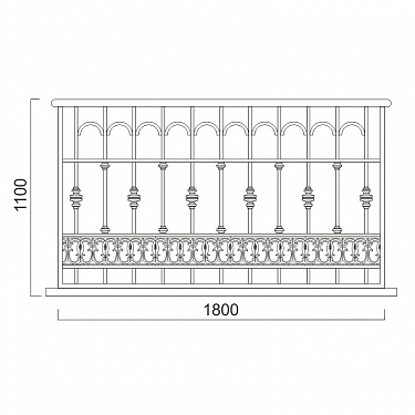 Balcony railing B.07