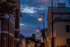 Historical lantern and-2 in Moscow, 2018