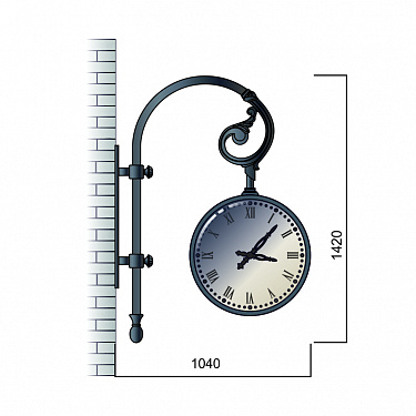 Street wall clocks К41.W01-05