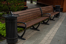 Landscaping lime Park in Moscow, 2018
