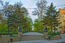 on streets improvement program and parks, Rostov-on-Don