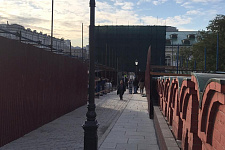 Troitsky bridge in Moscow, 2019