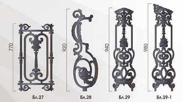 Balusters Bl.27 - Bl.29-1