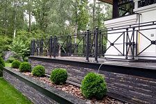 Fencing terrace and stairs to the customer from the Moscow region, 2019