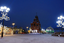 Lighting Theater Square in Vladimir