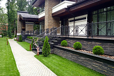 Fencing terrace and stairs to the customer from the Moscow region, 2019