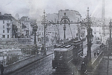 Reconstruction of the wooden bridge, Kaliningrad. 2017