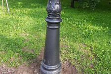 Square near the metro station "Black River" in St. Petersburg