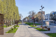 New square and boulevard in Samara, 2021