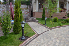 Landscaping in a private home in Almaty, Kazakhstan