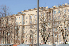 Square on the street Gastello, Saint Petersburg, 2021