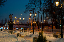 Railway Station Square station Bryansk-Orel and Square them. IN AND. Lenin Bryansk, 2020