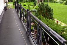 Fencing terrace and stairs to the customer from the Moscow region, 2019