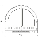 Fireplace door Km.02