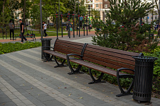 Landscaping lime Park in Moscow, 2018