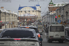 Supports under the contact network in Tomsk, 2019