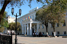 Sovetskaya street (pedestrian zone), in August 2009, Orenburg