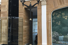 Lighting a courtyard of an elite residential complex "Chateau de Richelieu" in Yalta, 2018