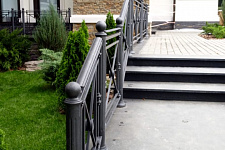 Fencing terrace and stairs to the customer from the Moscow region, 2019