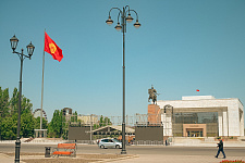 Lanterns, Bishkek, Kyrgyzstan, Government House Square, 2023