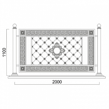 Balcony railing B.13