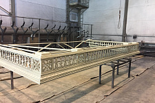 Street awning for a country house in the Leningrad region