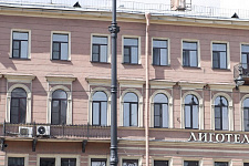 New lights on Ligovsky pr., And Malaya Morskaya Str. in St. Petersburg