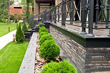 Fencing terrace and stairs to the customer from the Moscow region, 2019
