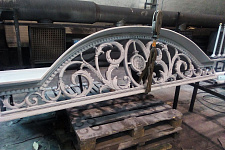 Cast-iron canopy for a beauty salon in St. Petersburg, 2017
