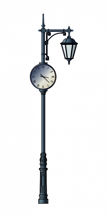 Street clocks 1.Т02.2.103.W01-01