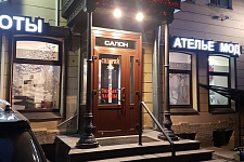 Cast-iron canopy for a beauty salon in St. Petersburg, 2017