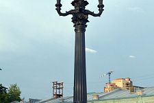 Reconstruction of historic streetlights in Omsk 2016