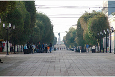 Sovetskaya street (pedestrian zone), in August 2009, Orenburg
