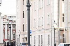 Historical lantern and-1 in Moscow