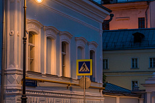 Historical lantern and-2 in Moscow, 2018