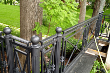 Fencing terrace and stairs to the customer from the Moscow region, 2019