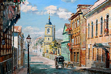 Historical lantern and-1 in Moscow
