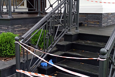 Fencing terrace and stairs to the customer from the Moscow region, 2019