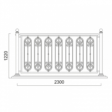 Balcony railing B.03