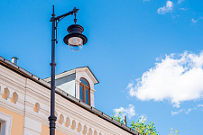 Historical lantern and-2 in Moscow, 2018