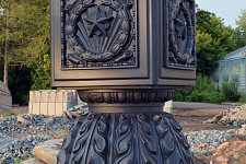 Reconstruction of historic streetlights in Omsk 2016